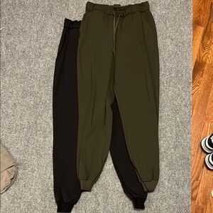 Lulu Lemon Olive and Black Jogger Pants : Size 6